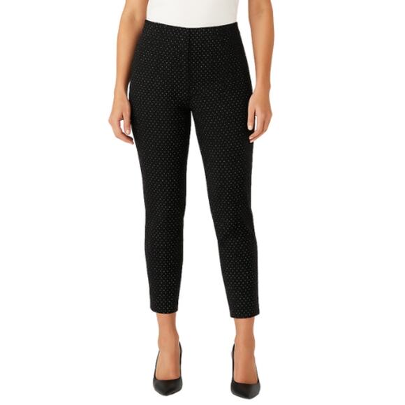 White House Black Market Pants - White House Black Market Dot Slim Ankle Pants – EUC Size 8